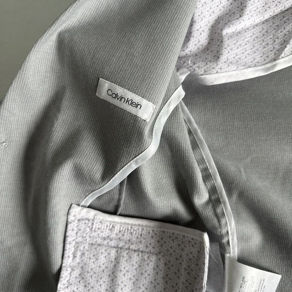 Calvin Klein Kids Boys Size 7 Gray Blazer‎ Suit Jacket Modern Wedding Easter
